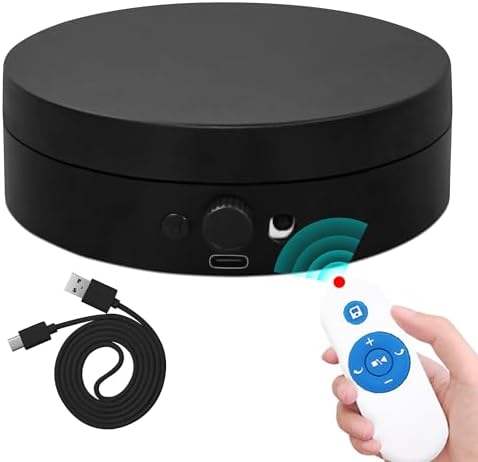 ComXim Motorized Rotating Display Stand with Knob and Remote Control