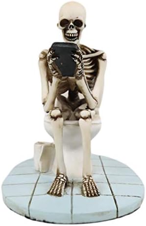 Ebros Eternal Afterlife Constipated Skeleton Figurine