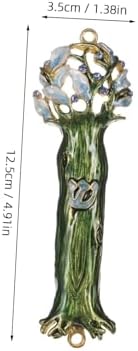 IMIKEYA Retro Alloy Door Ornament with Blessing