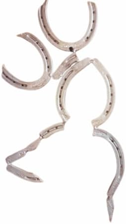 Handcrafted Silver Horseshoe Wall Sculpture