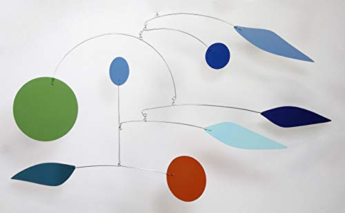 Pinwheel Mobile Midcentury Modern Hanging Art