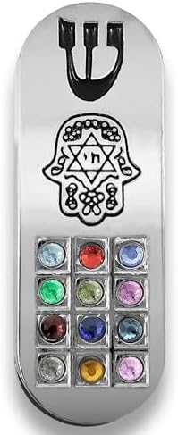 Talisman4u Protection Car Mezuzah with Hamsa Hoshen and Travelers Prayer Scroll