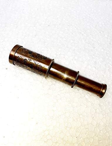 6 Inch Brass Telescope Home Decor Accents