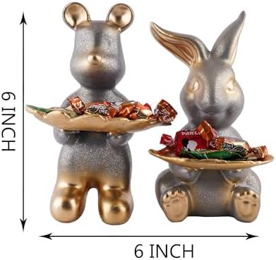 Iconic E Craft Set of Two Decorative Rabbit Showpieces