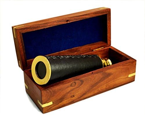 Benzara Brass 376mm Pullout Telescope 1
