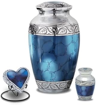 Grecian Blue Set Decorative Urns