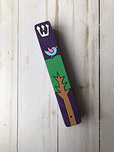 Lea Joelle Bird and Tree Mezuzah Gift Case
