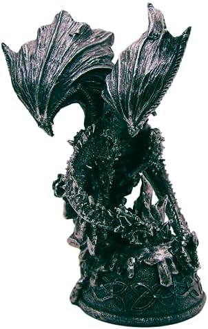 Wowser Gothic Flying Fire Dragon Figurine 8 Inches