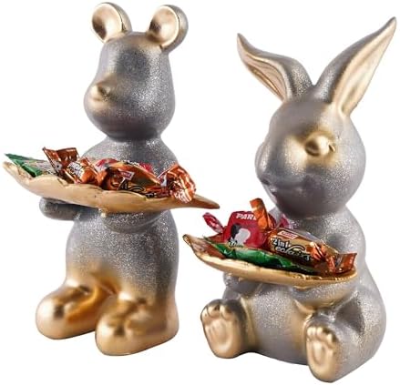Iconic E Craft Set of Two Decorative Rabbit Showpieces