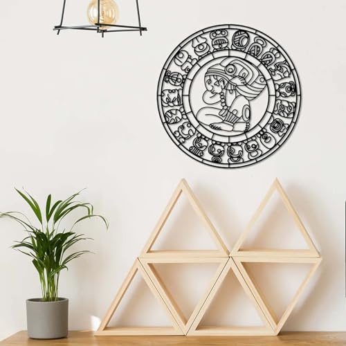Mayan Aztec Calendar Metal Wall Decor 35x35