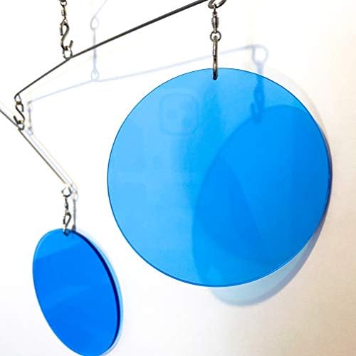 Atomic Mobiles The Magnificent Clear Blue Modern Hanging Kinetic Art