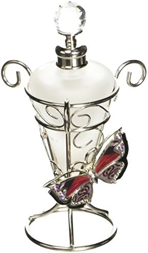 StealStreet 5-Inch Perfume Bottle Butterfly Burgandy Red
