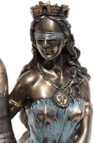 1138 Inch Greek Goddess Fortuna Cold Cast Bronze Figurine