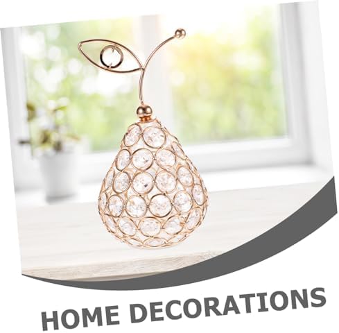 Creative Crystal Fruit Figurine Decor for Home and Office