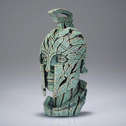 Enesco Edge Sculpture Spartan Warrior Figurine 724 Inch Green