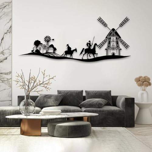 Don Quixote Metal Wall Art 18x7in