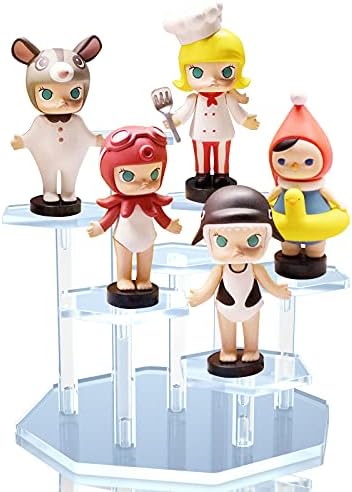 7-Tier Acrylic Display Stand for Collectibles and Jewelry