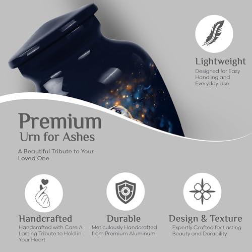 Blue Owl Mini Cremation Urn for Ashes - 3 Inch 4 pcs
