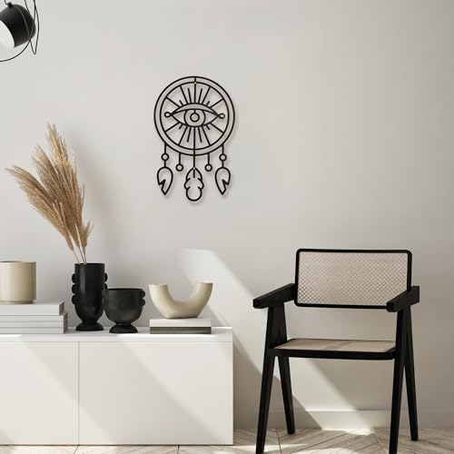 GouZaak Black Dream Catchers Metal Wall Art