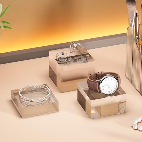 3 Sizes Acrylic Riser Blocks for Display 2 Set
