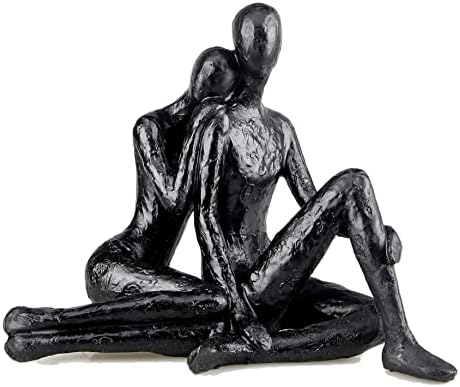 Large Couple Sculpture Passionate Love Figurine Valentines Day Wedding Decor