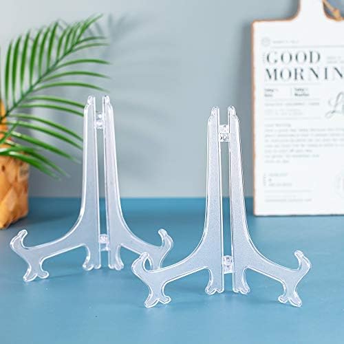 Artliving 9 Inch Clear Plastic Easels 6 Pack