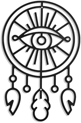 GouZaak Black Dream Catchers Metal Wall Art