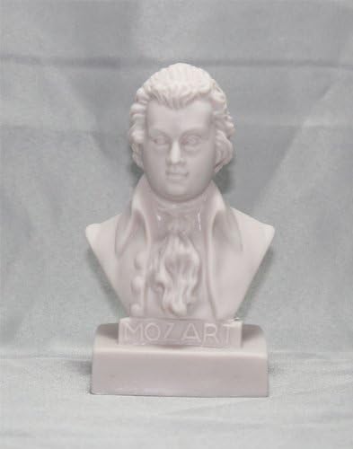 Mozart Statue 5 Inch Bust Figurine