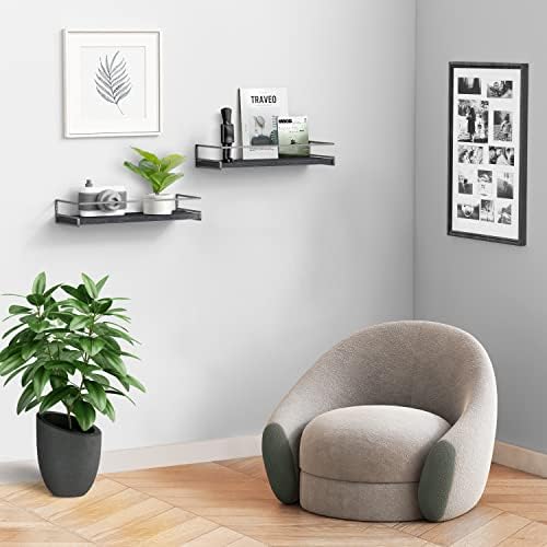 Forbena Modern Floating Shelves Set of 2 for Bathroom and Kitchen