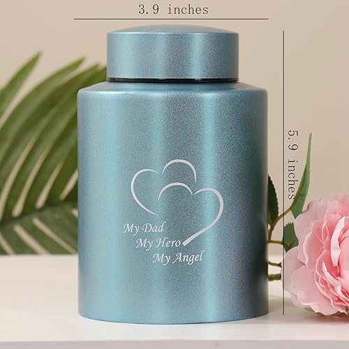 Medium Stainless Steel Cremation Urn - Keepsake Funeral Urn
