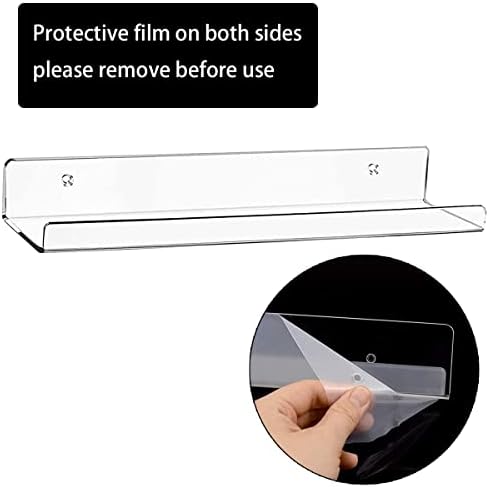 Cerpourt Clear Floating Shelf Set 2 Pack