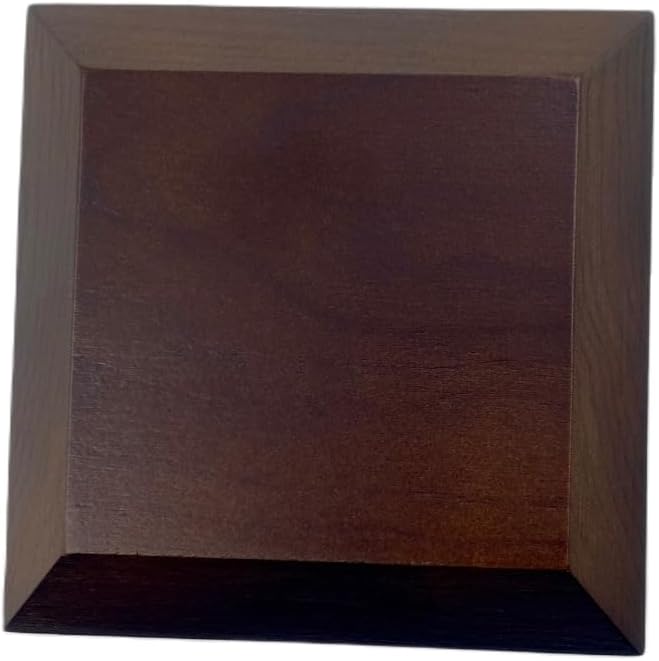 Dark Brown Solid Cherrywood Pedestal Display Base