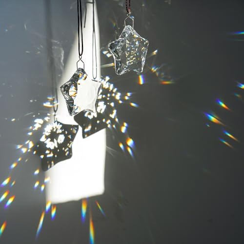 HD Crystal Glass Christmas Ornaments Set of 6