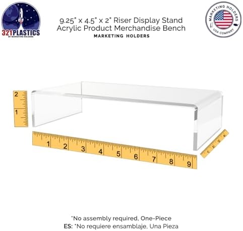 4 Pack Acrylic Riser Display Stand for Collectibles