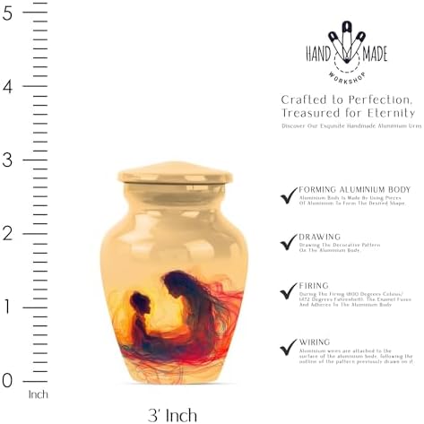 Elegant Cremation Urns Set - Decorative Ash Urns for Adults