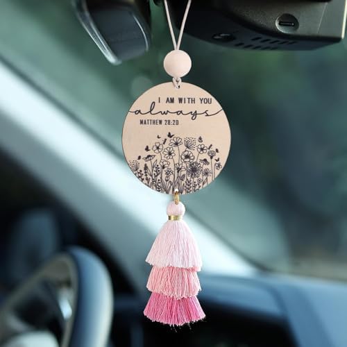 Christian Car Charm with Tassel for Women Men