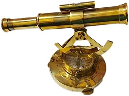 Brass Telescope Compass Nautical Decor