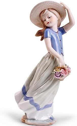 MTME Porcelain Figurine Back with Wishes Home Decor