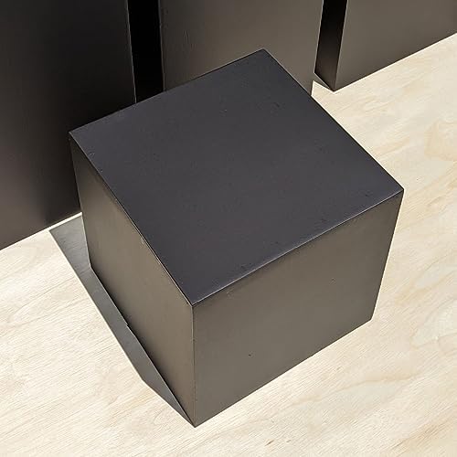 12 Inch Matte Black Display Cube Stand