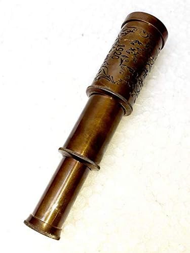 6 Inch Brass Telescope Home Decor Accents