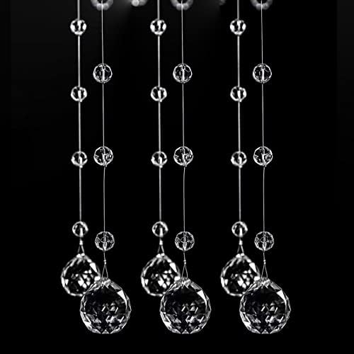 Crystal Beaded String Garland with 5 Strands 33 Feet Each