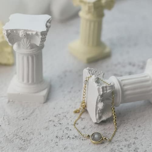 Generic Roman Pillars Mini White Resin Figurine Wedding Table Decoration
