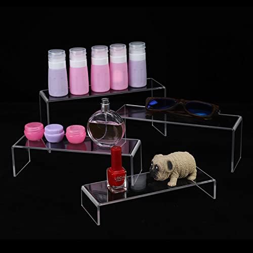 A DESIGN Clear Acrylic Display Risers 4 Pack Set