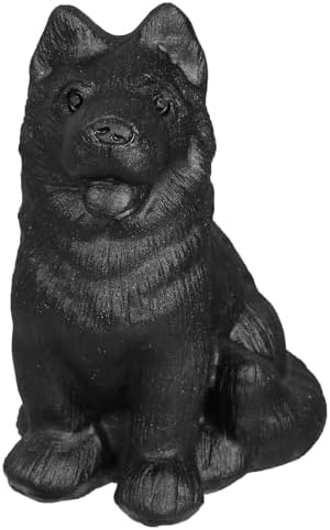 Black Obsidian German Shepherd Dog Figurine Decoration