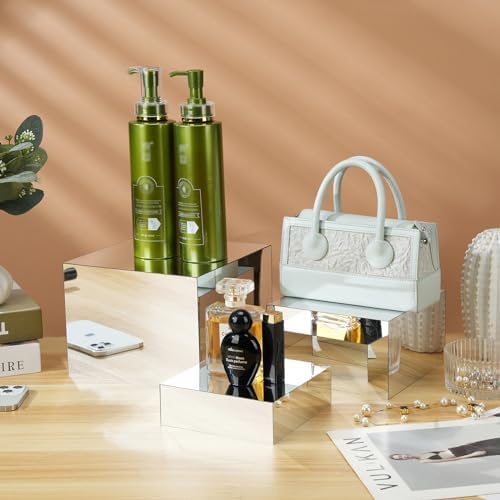 6pcs Acrylic Mirror Display Riser Stand