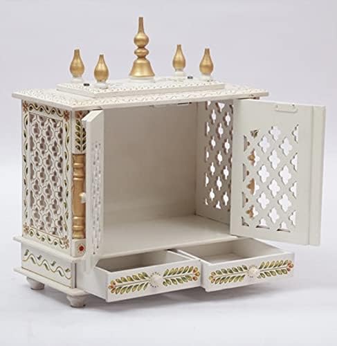 TAM Creatio Small Wooden Puja Mandir Wall Sculpture