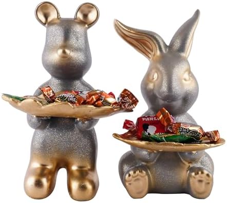 Iconic E Craft Set of Two Decorative Rabbit Showpieces