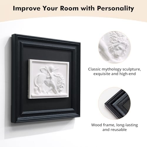 Folkor Life Wall Art Sculpture Classic Cupid Arrow with Black Frame