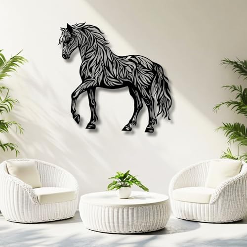 Flewfar Horse Wall Art Modern Metal Decor Steed