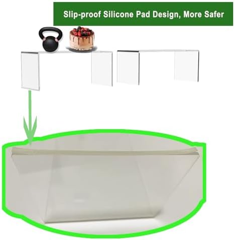 Clear Acrylic Risers Display Stands 4 Pack 13 Inch